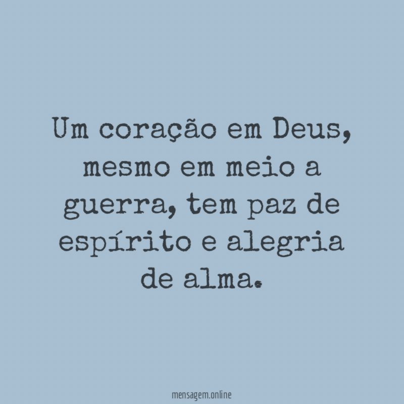 Um coração em Deus