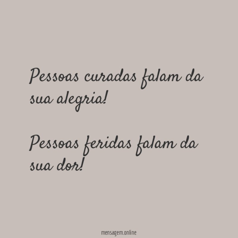 Pessoas curadas falam da sua alegria