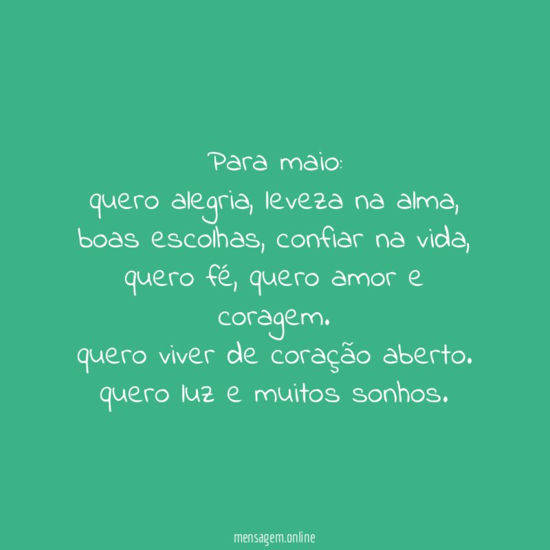 para maio