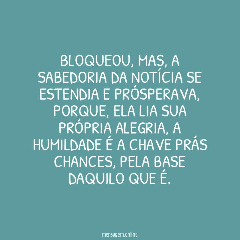 Bloqueou