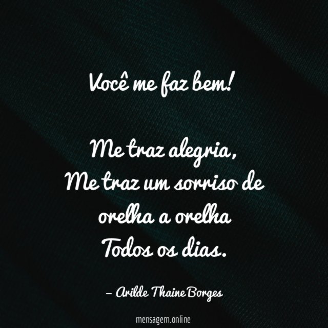 Você me faz bem