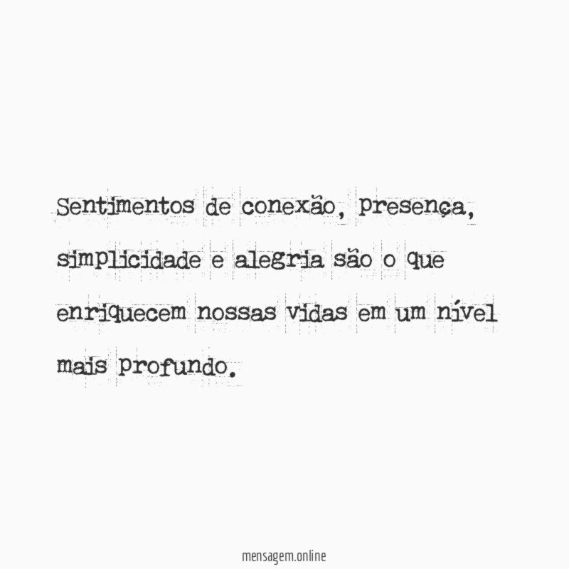 Sentimentos de conexão