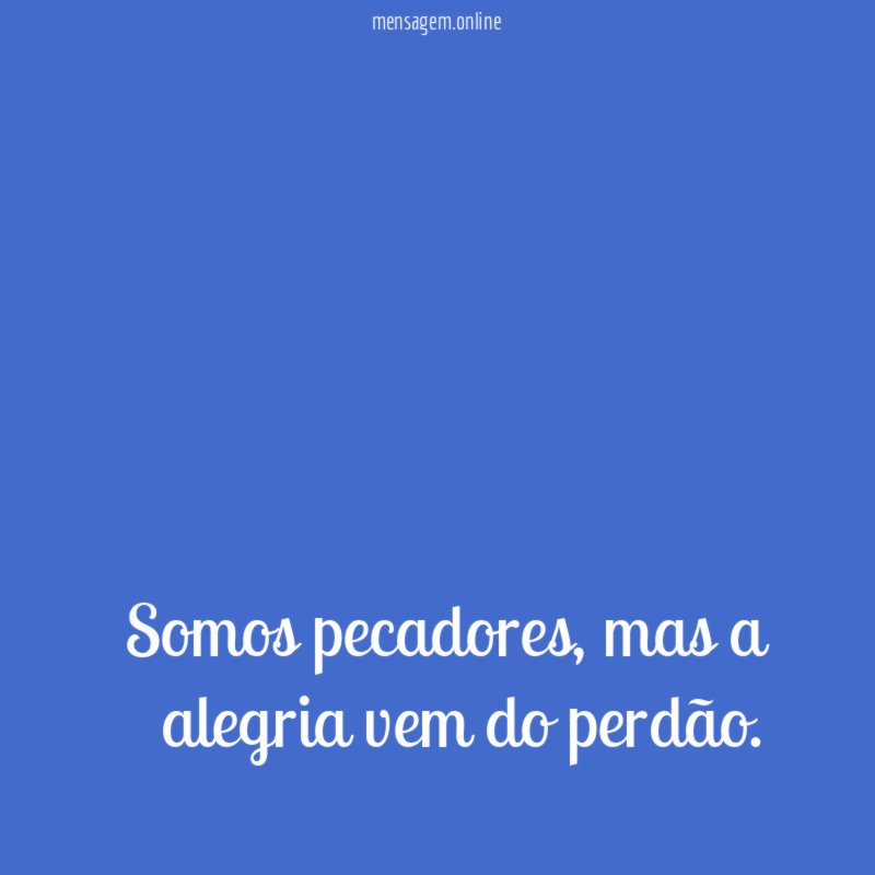 Somos pecadores