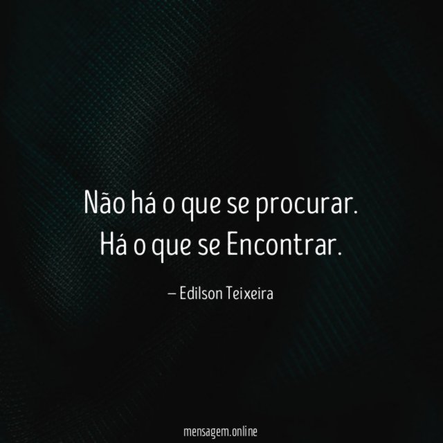 Não há o que se procurar