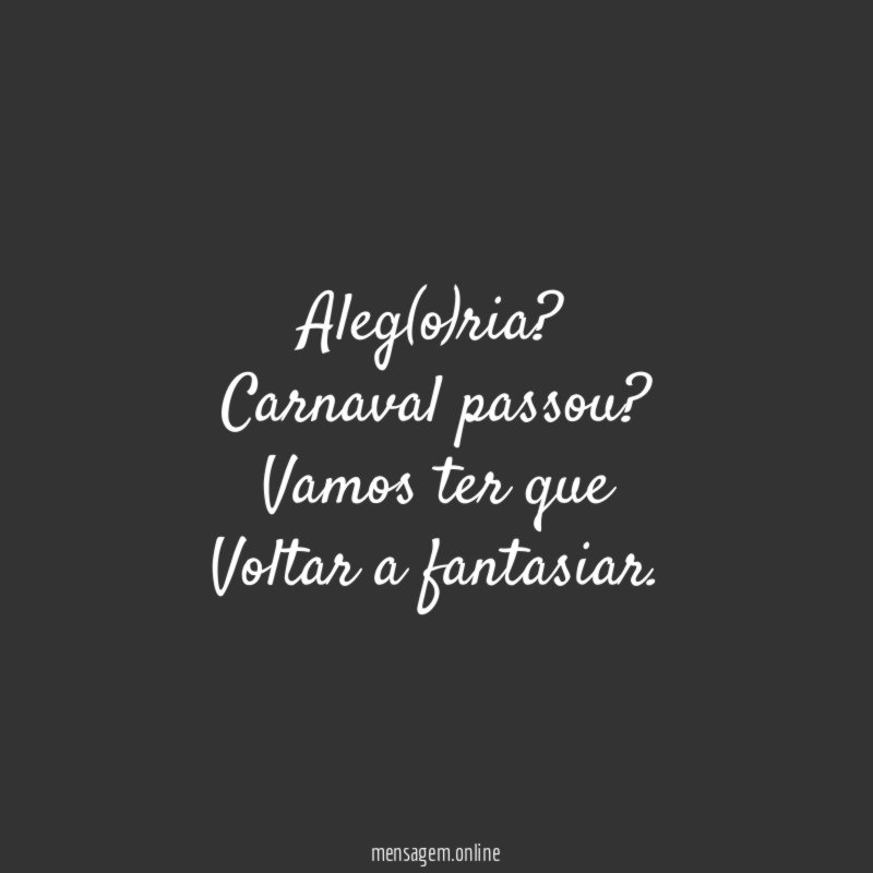 Aleg(o)ria?
