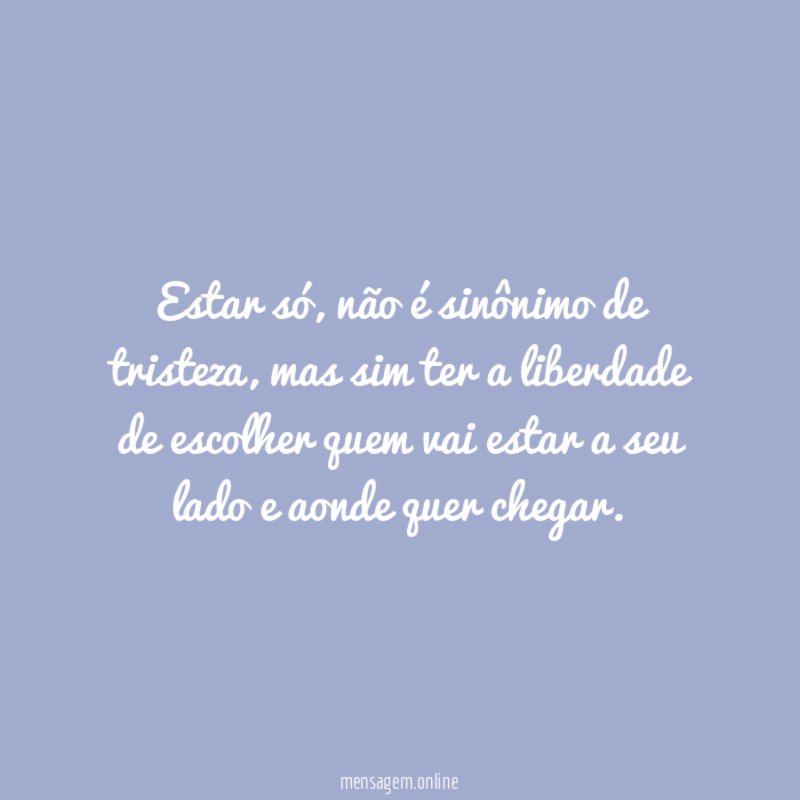 Estar só
