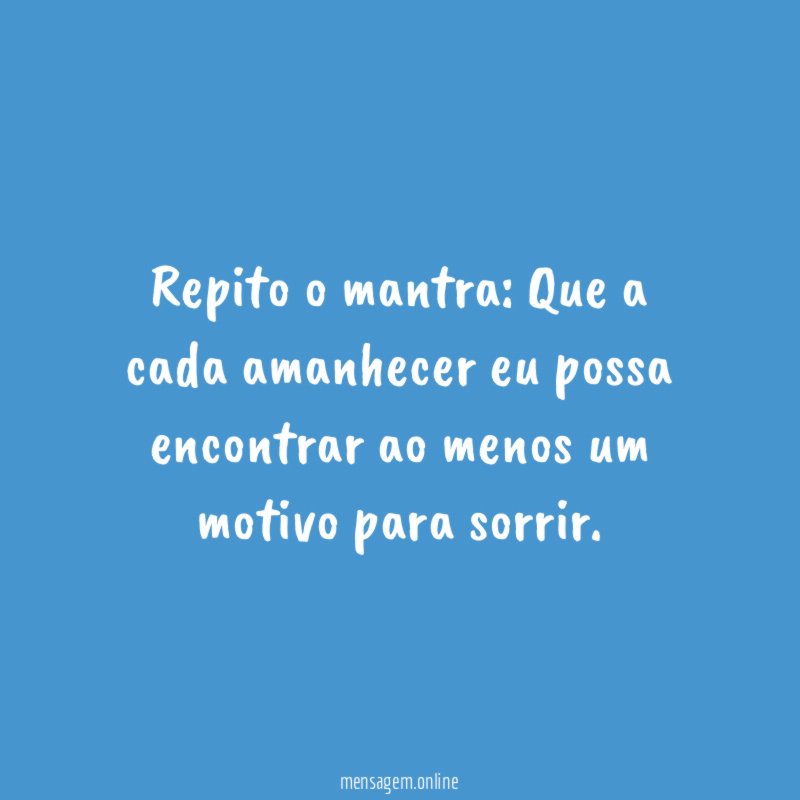 Repito o mantra
