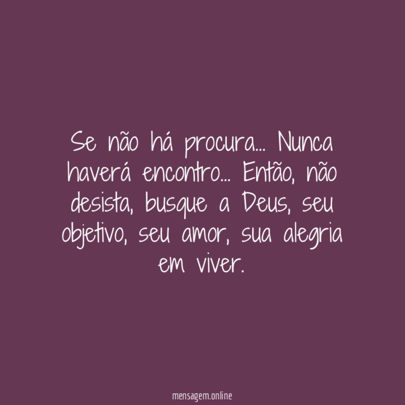 Se não há procura
