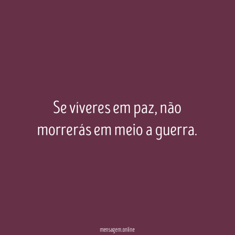 Se víveres em paz