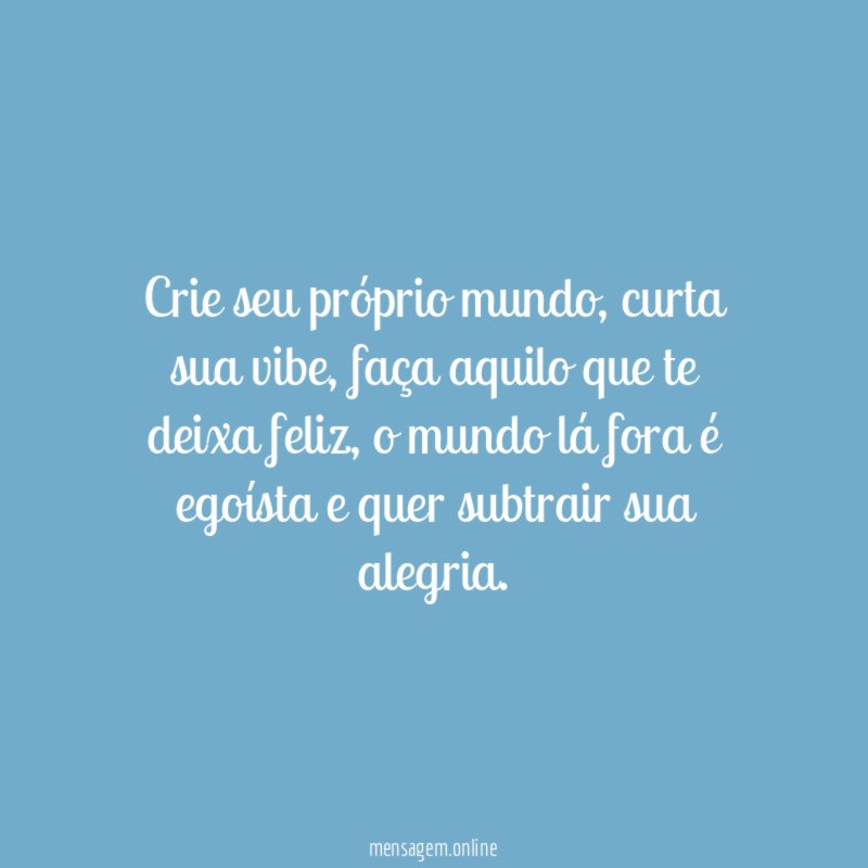 Crie seu próprio mundo