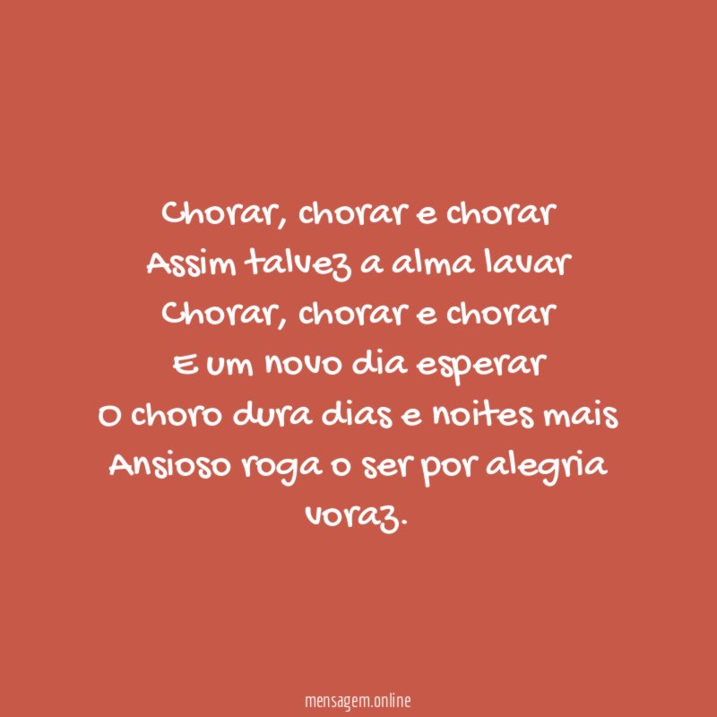 Chorar