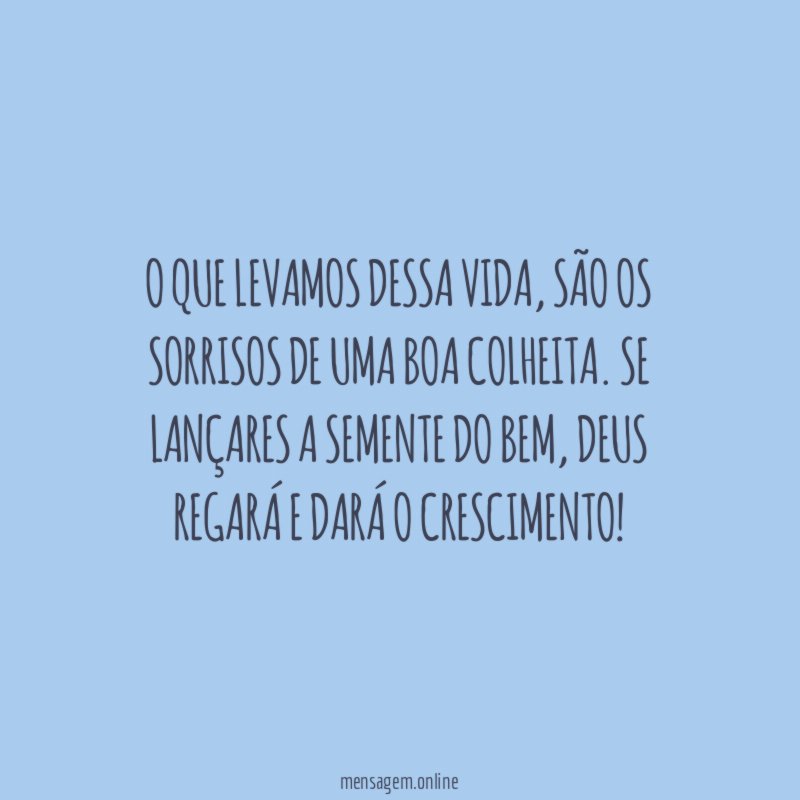 O que levamos dessa vida