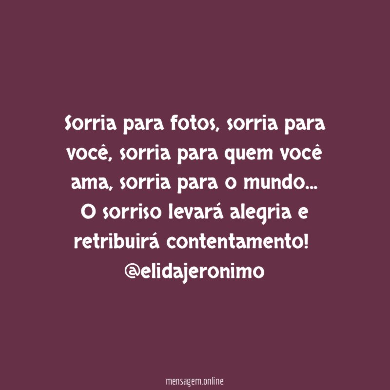 Sorria para fotos