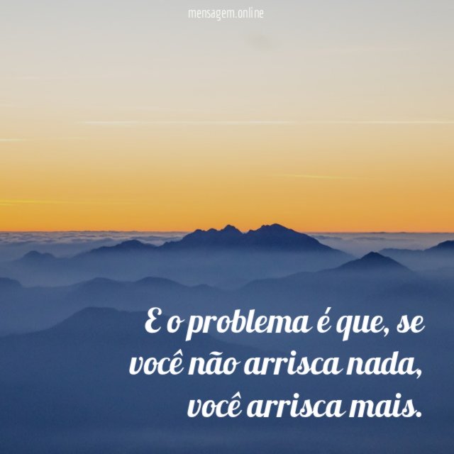 E o problema é que