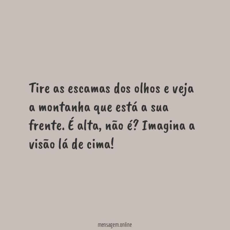Tire as escamas dos olhos e veja a