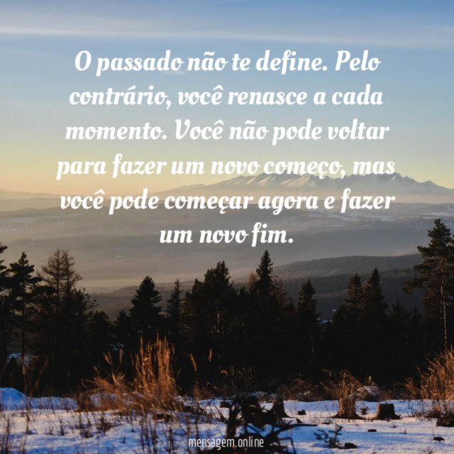 O passado não te define