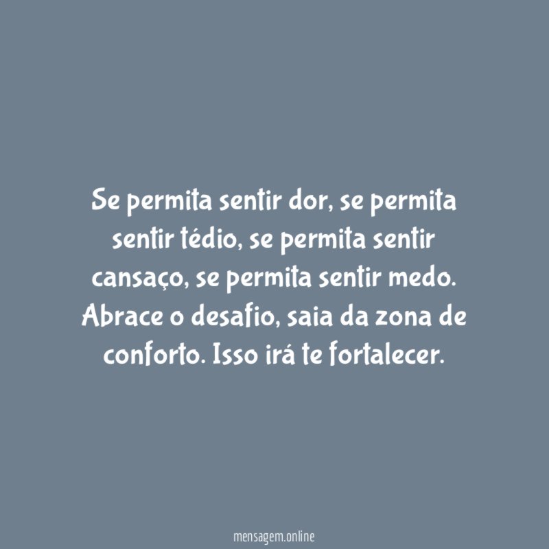 Se permita sentir dor