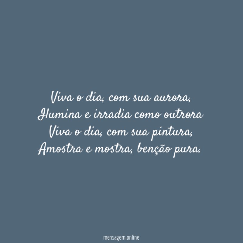 Viva o dia