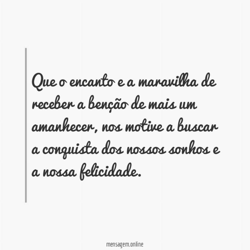 Que o encanto e a maravilha de receber