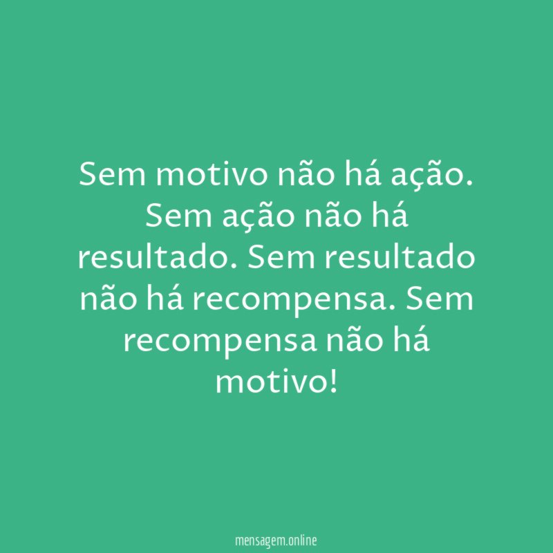 Sem motivo não há ação