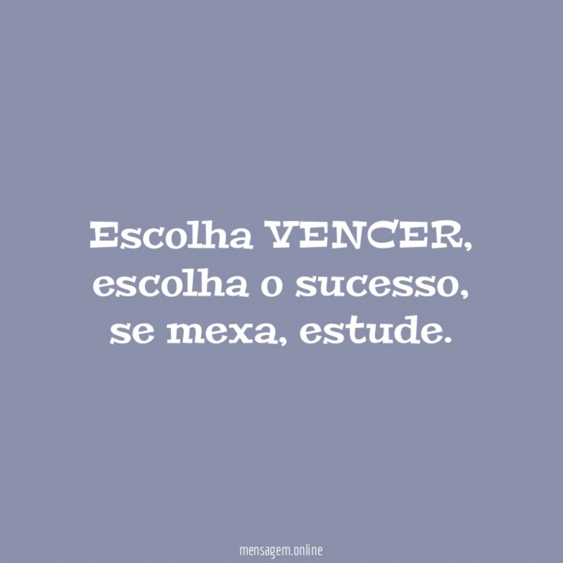 Escolha VENCER