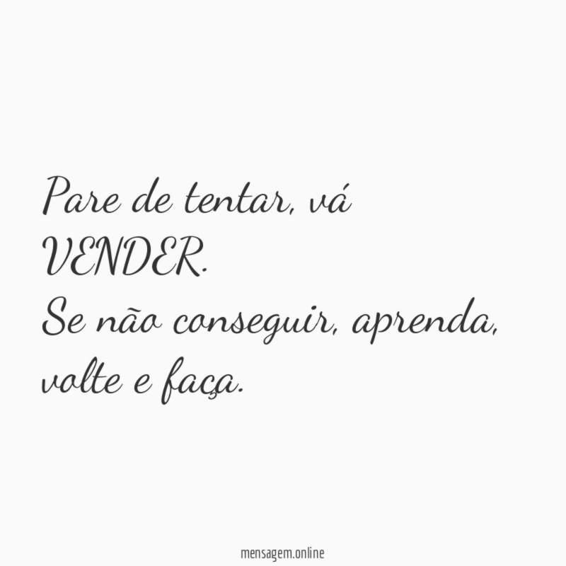 Pare de tentar