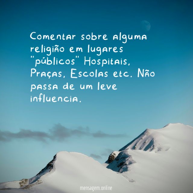 Comentar sobre alguma religião em lugares "públicos" Hospitais