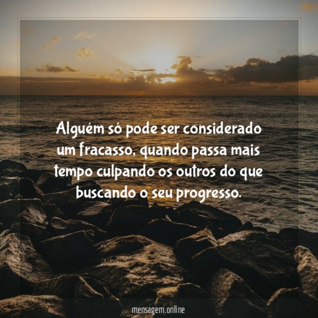 Alguém só pode ser considerado um fracasso