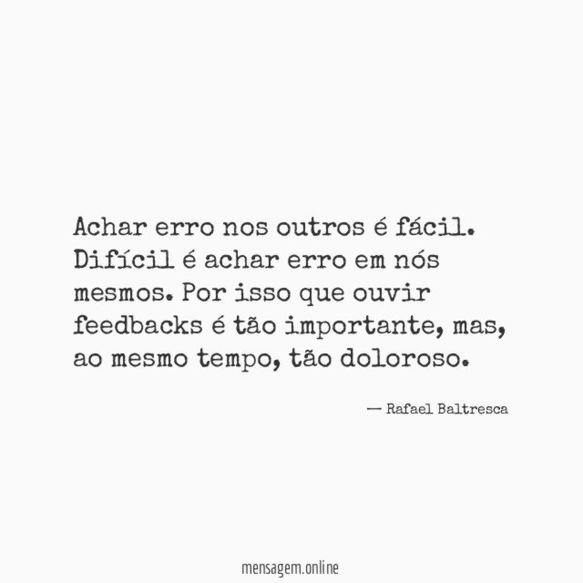 Achar erro nos outros é fácil