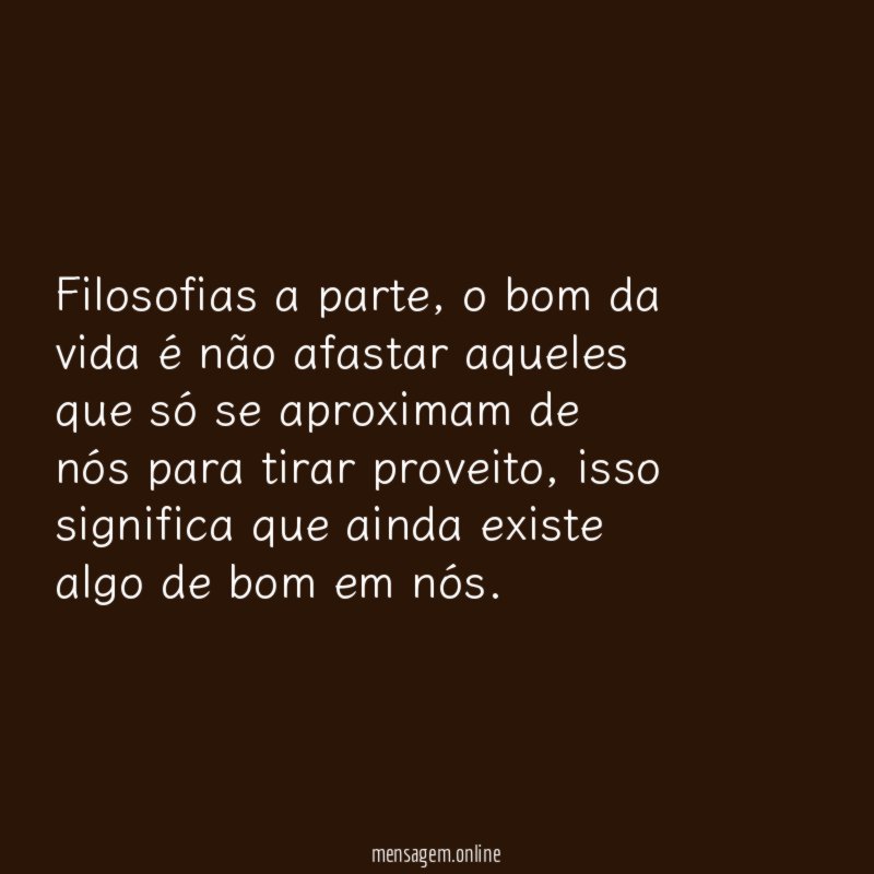Filosofias a parte