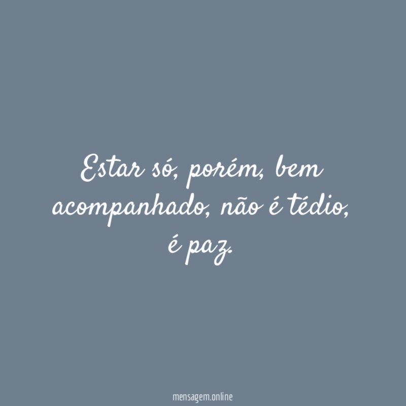 Estar só