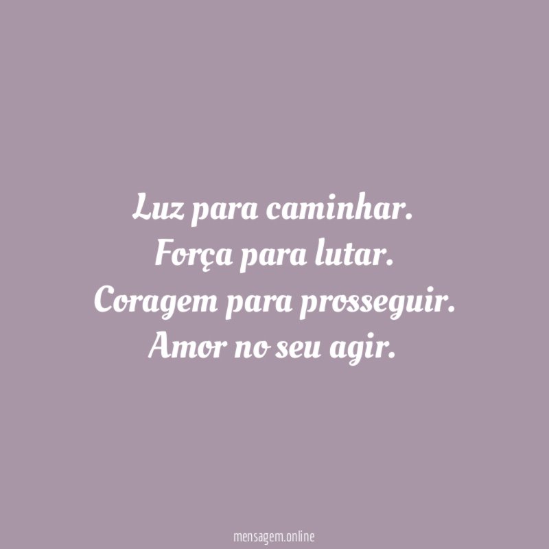 Luz para caminhar