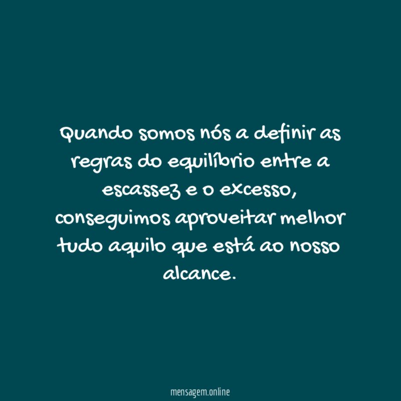 Quando somos nós a definir as regras do