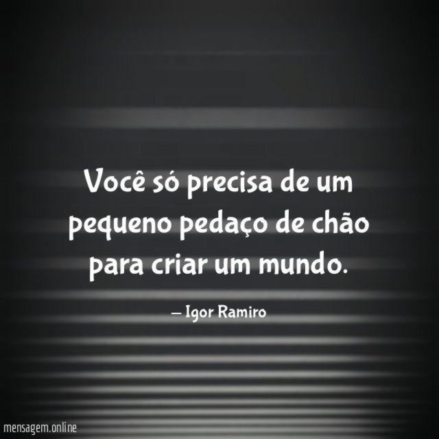 Você só precisa de um pequeno pedaço de