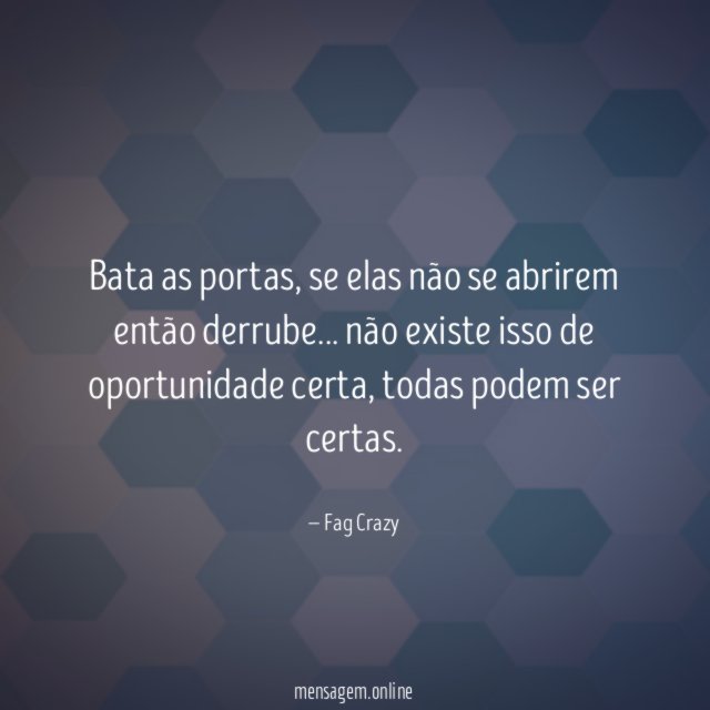 Bata as portas