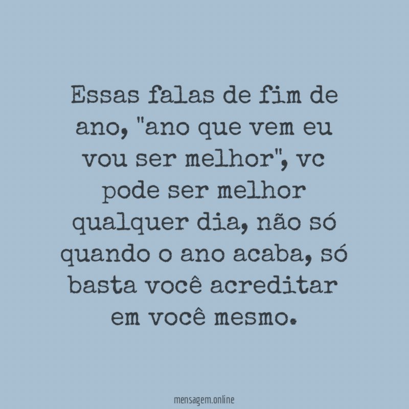 Essas falas de fim de ano