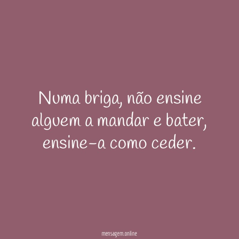 Numa briga