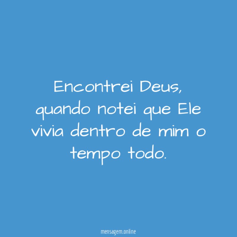 Encontrei Deus