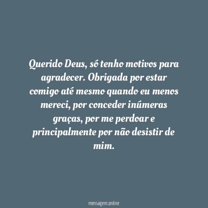 Querido Deus
