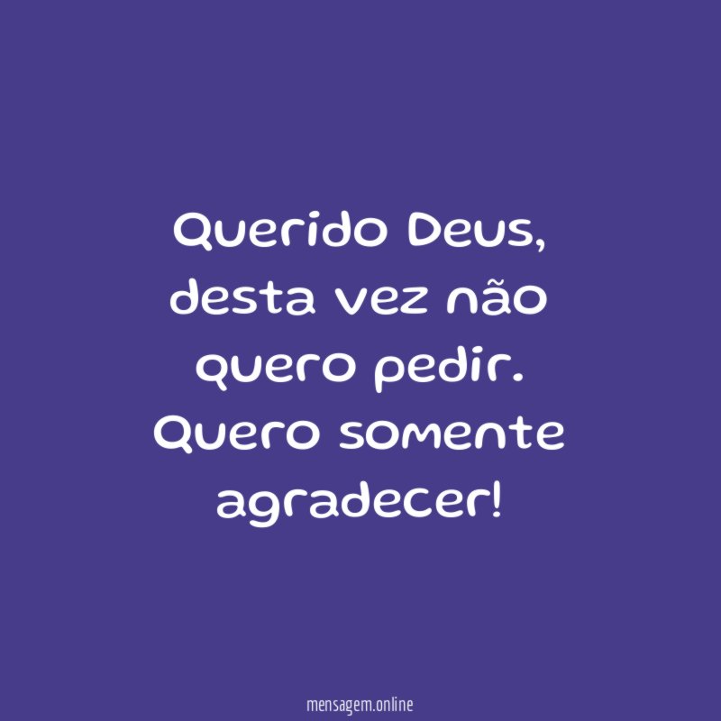 Querido Deus