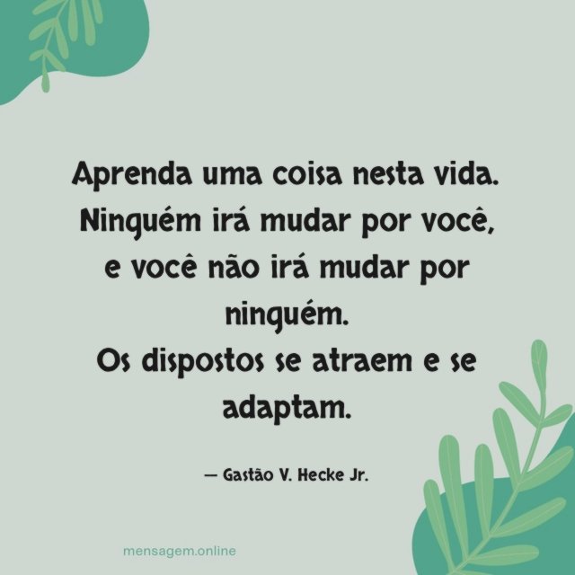 Aprenda uma coisa nesta vida
