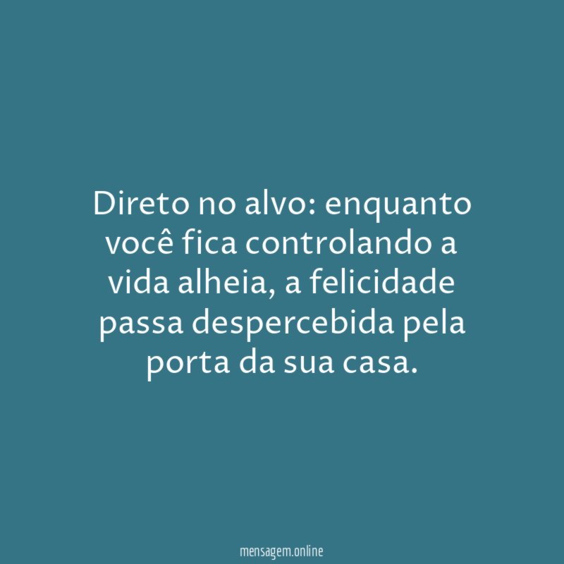 Direto no alvo