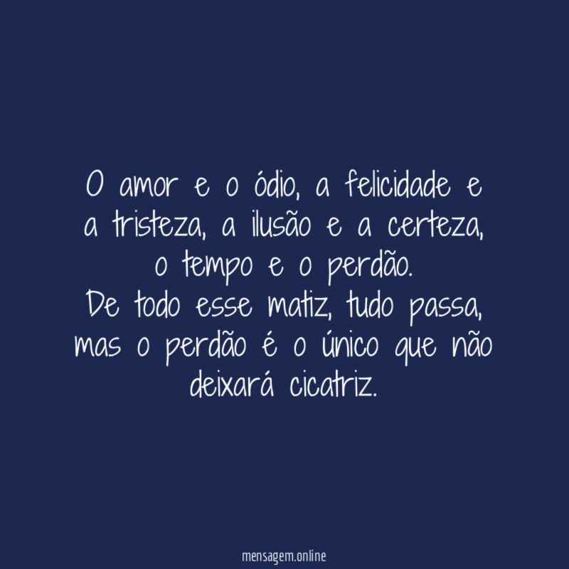 O amor e o ódio