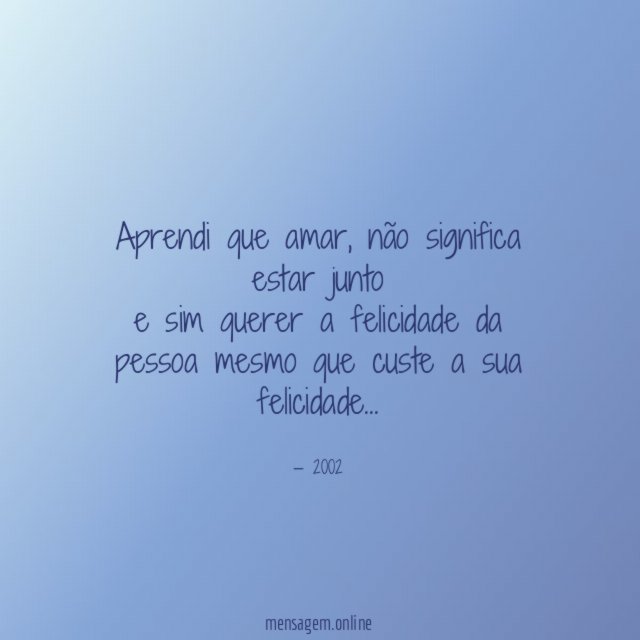 Aprendi que amar