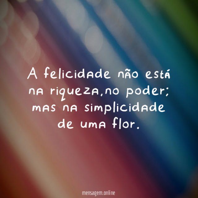 A felicidade não está na riqueza