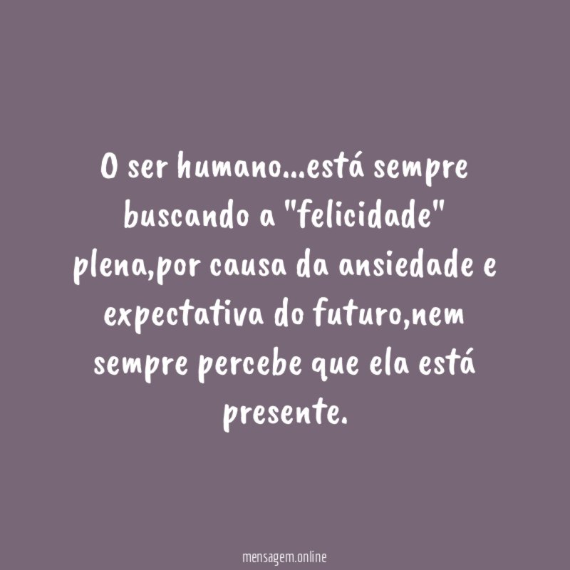 O ser humano