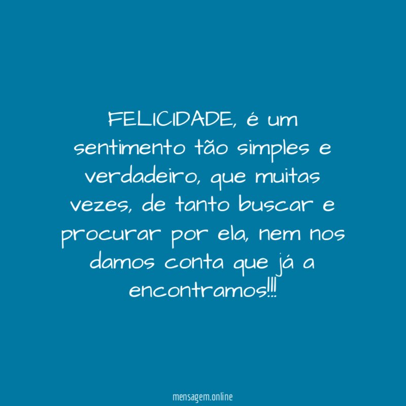 FELICIDADE