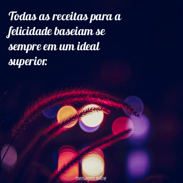 Todas as receitas para a felicidade baseiam se