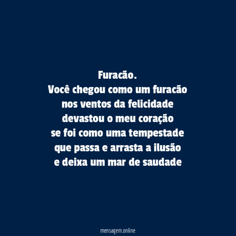 Furacão.