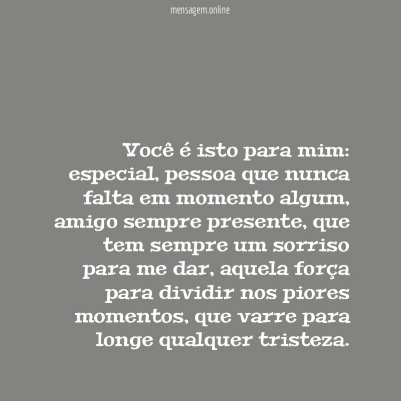 Você é isto para mim